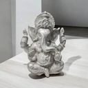 Ganesha Blanco Perlado Resina 12cm