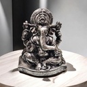 Ganesha Gris Resina 11cm