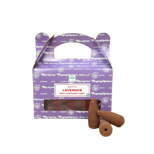 Conos para Cascada de Humo Satya Lavanda 24u