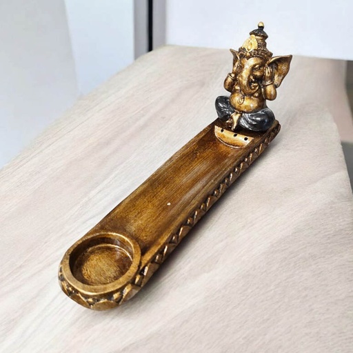 Porta Sahumerio y Porta Velas Ganesha Oidos Gris