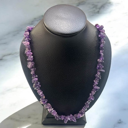 Collar Gema Escalas de Amatista 84cm