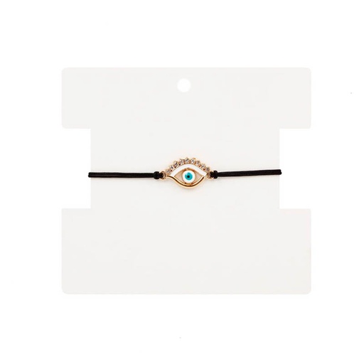 Pulsera Hilo Amuleto Ojo con Blanco