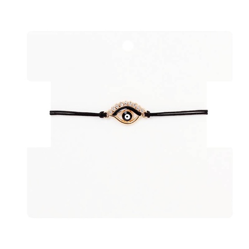 [89833] Pulsera Hilo Amuleto Ojo con Negro