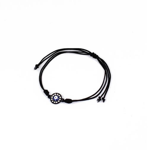 Pulsera Hilo Negro Ojo con Strass