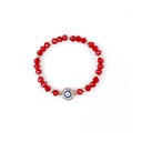 Pulsera Elastica Roja con Ojo Turco con Strass