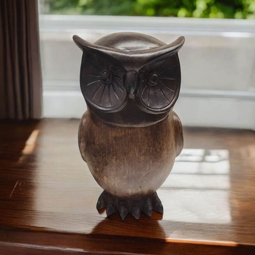 Buho Simil Madera 20.5cm