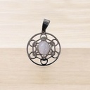 Dije Gema Cuarzo Rosa Metatron