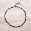 Collar Gema Amatista Facetado