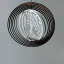 Movil Metal Circular Espejado con Arbol Calado