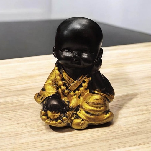 Buda Bebe Negro Mantra 5cm Modelo N°4