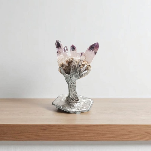 Amatista Piedra Parada 3.7cm con Base