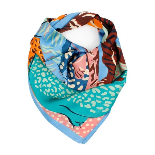 Pañuelo Tiger Storm Night 70x70cm