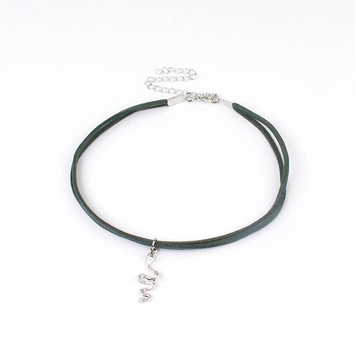 [93551] Collar Choker con Serpiente Oliva
