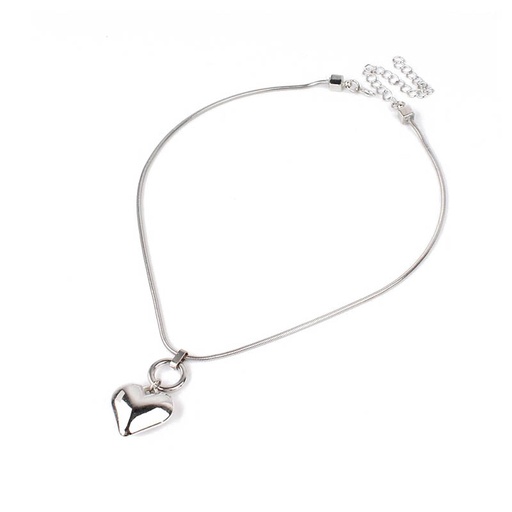 Collar Plateado Corazon