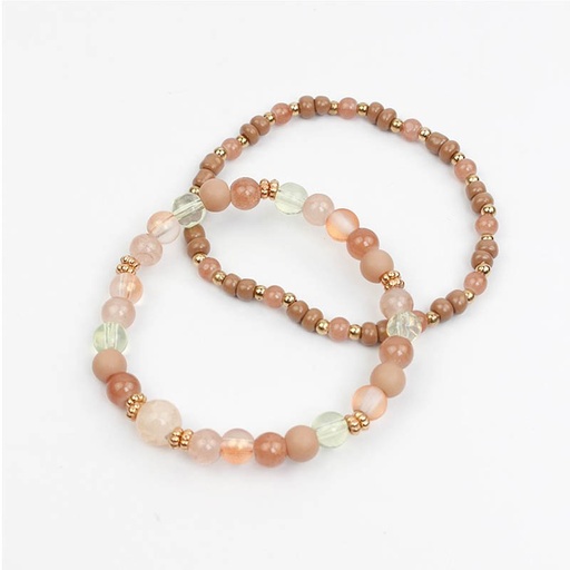 Set Pulseras Elasticas Muse Camel