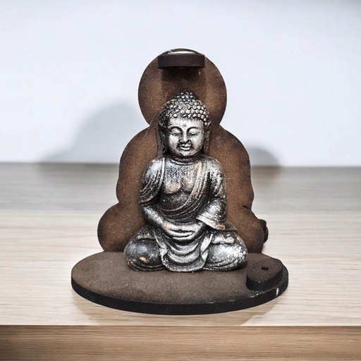 Cascada de Humo y Porta Sahumerio Buda 13cm