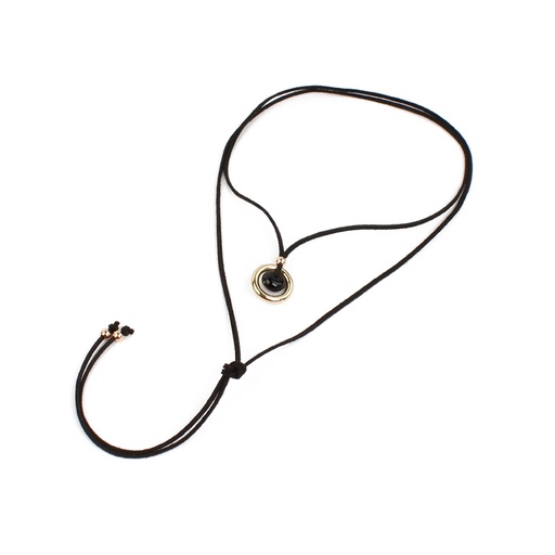 Collar Gamuza Negro Soul Color