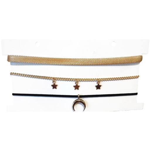 Collar Set Choker Moon