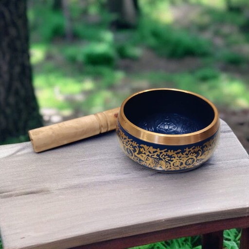 Cuenco Tibetano 10.5cm Azul Elefantes