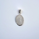 Dije Gema Cuarzo Cristal con Virola