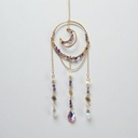 Movil Colgante Dorado con Luna y Amatista