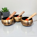 Cuenco Tibetano Dorado 12cm