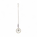 Movil Metal Dorado Aro con Amatistas